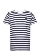 Clean Cut Copenhagen Basic Striped Tee Ss Vit