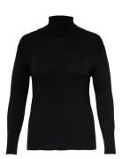 ONLY Carmakoma Carvenice Life Ls Roll Pullover Noos Svart