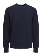 Jack & J S Jjecarter Knit Crew Neck Marinblå