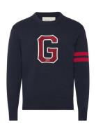 GANT Seasonal G C-Neck Marinblå