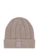 Calvin Klein Modern Patch Chunky Beanie Beige