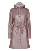 Rains Curve Long Jacket W3 Rosa