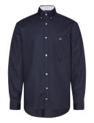 GANT Reg H Ycomb Texture Shirt Marinblå