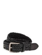 Polo Ralph Lauren Braided Calfskin Belt Svart