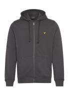 Lyle & Scott Zip Through Hoodie Svart