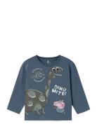 Name It Nmmabrum Peppapig Ls Nreg Top Cplg Marinblå