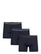 Emporio Armani Men's Knit 3-Pack Boxer Marinblå