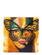 Carolina Gynning Coaster, Golden Butterfly Multi/patterned