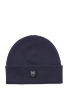 Knowledge Cotton Apparel Kids Rib Knitted Cotton Beanie - Go Marinblå