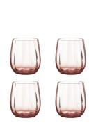 Aida Søholm Sonja – Water Glass Peach 4 Pcs 30 Cl Brown Box Rosa