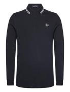 Fred Perry Ls Twin Tipped Shirt Svart