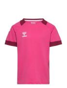 Hummel Hmllead S/S Poly Jersey Kids Rosa