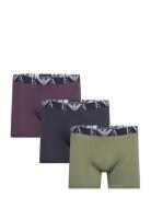 Emporio Armani Men's Knit 3-Pack Boxer Marinblå