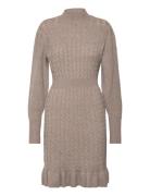 Vero Moda Vmvera Ls Short Knit Dress Vma Brun