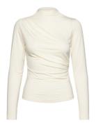 Rosemunde Long Sleeve Turtle Neck T-Shirt Vit