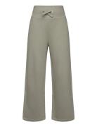 Lindex Trouser Jersey Wide Leg Grön