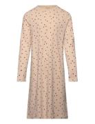 Name It Nkfnightgown Ls Peyote Hearts Noos Beige