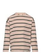 En Fant T-Shirt Ls Stripe Beige