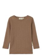 Lil'Atelier Nmfnaima Ls Wool Top Lil Brun