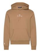 Polo Ralph Lauren Logo Double-Knit Hoodie Brun