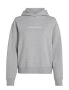 Calvin Klein Hero Logo Hoodie Grå