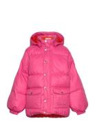 Mini Rodini Heavy Hooded Puffer Jacket Rosa