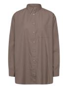 Moshi Moshi Mind Gaia Shirt Poplin Khaki Green