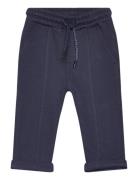 Mango Cotton Jogger-Style Trousers Marinblå