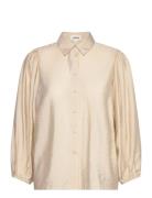 Soaked In Luxury Slleodora Stefani Shirt 3/4 Beige