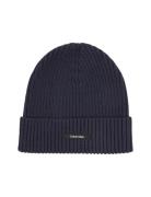 Calvin Klein Classic Cotton Rib Beanie Marinblå