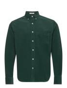 GANT Reg Ut Corduroy Shirt Khaki Green