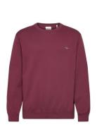 GANT Classic Cotton C-Neck Burgundy