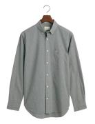 GANT Reg Poplin Micro Check Shirt Grön