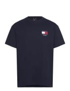 Tommy Jeans Tjm Reg Rwb Sig Flag Tee Ext Marinblå