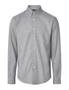 Lexington Clothing Casual Solid Flannel B.d Shirt Grå