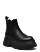 Bianco Biagas Low Chelsea Platform Boot Carnation# Svart