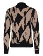 Vero Moda Vmgold New Art Ls Highneck Pullover Ga Brun