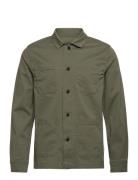 Lindbergh Superflex Overshirt L/S Khaki Green