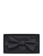 Lindbergh Black Polyester Bow Tie With Dotspolyester Bow Tie With Dots...