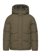 Jack & J S Jjworld Puffer Jacket Jnr Grön