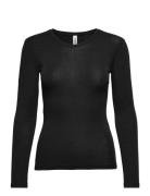 Lindex Top Merino Wool Ls Svart