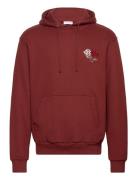 Les Deux Felipe Hoodie Burgundy