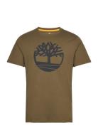 Timberland Kennebec River Tree Logo Short Sleeve Tee Dark Olive Grön