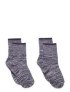 FUB 2-Pack Melange Socks Lila