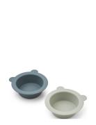 Liewood Peony Suction Bowl 2-Pack Blå