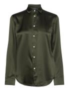 Polo Ralph Lauren Slim Fit Silk Shirt Grön