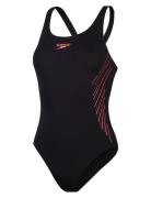 Speedo Womens Placement Muscleback Svart