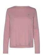 GANT Reg Shield Ls T-Shirt Rosa