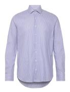 Michael Kors Oxford Stripe Slim Shirt Blå