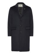 Scotch & Soda Wool Classic Overcoat Marinblå